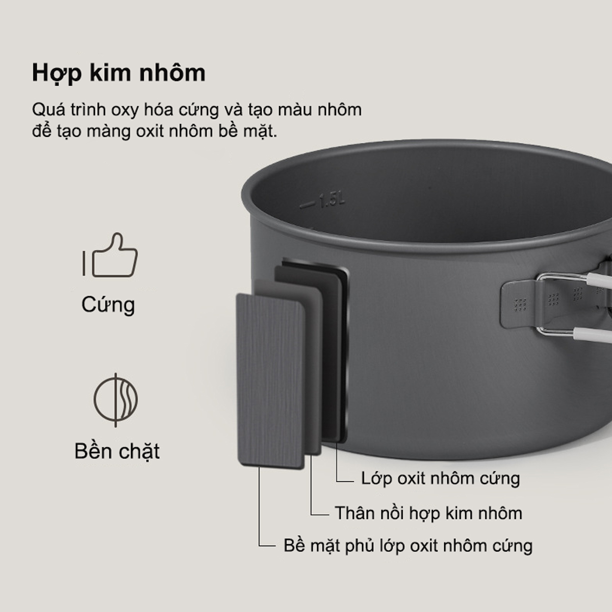 Naturehike Bộ Nồi Nhôm Xếp Gọn Cắm Trại CNH22CJ002