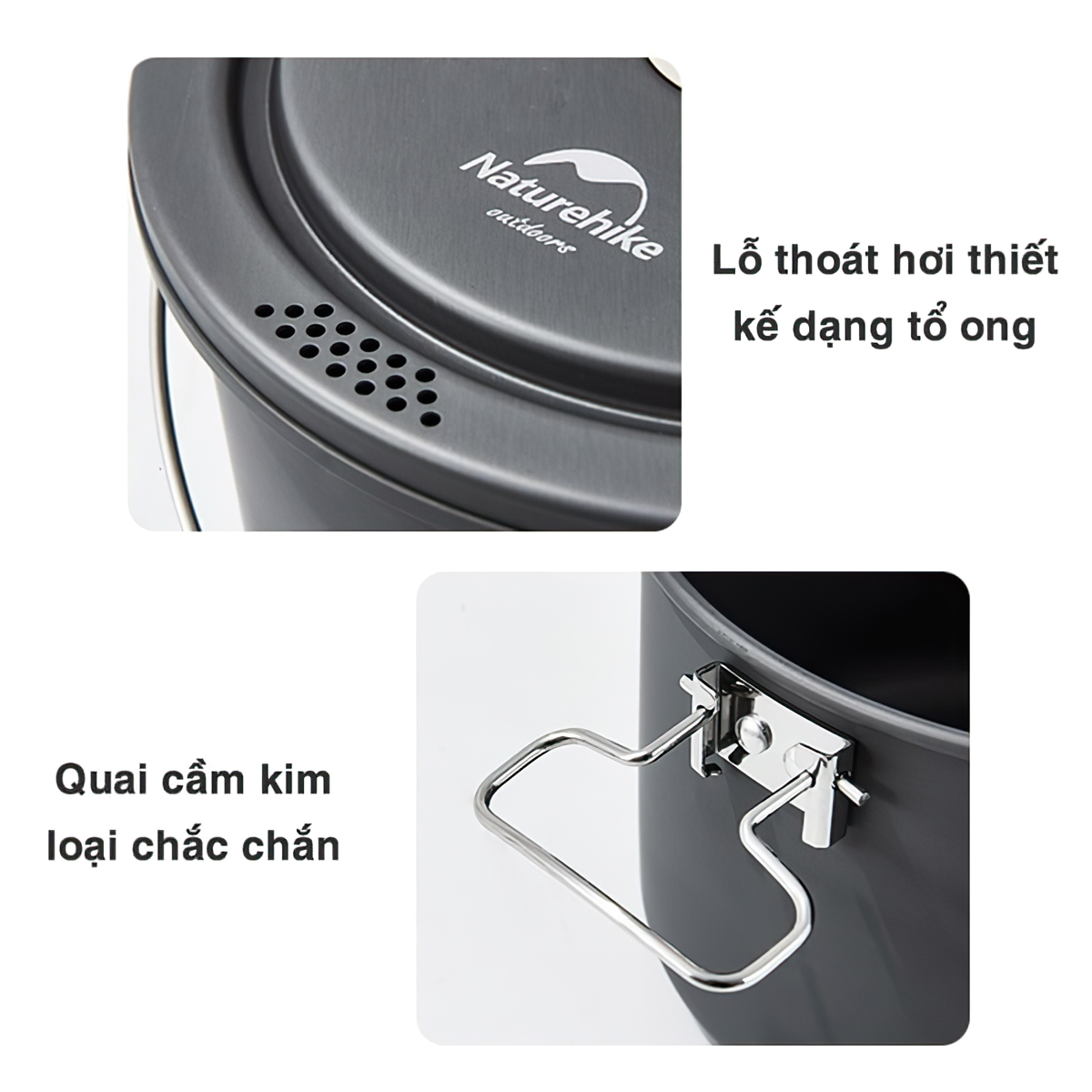 Naturehike Bộ Nồi Nhôm Xếp Gọn Cắm Trại CNH22CJ002