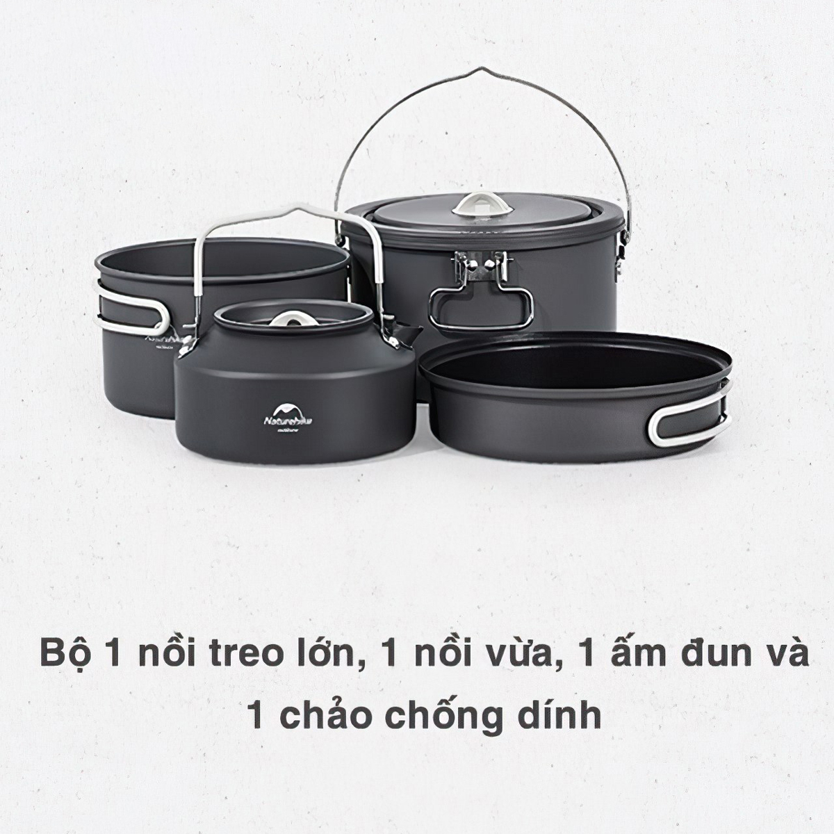 Naturehike Bộ Nồi Nhôm Xếp Gọn Cắm Trại CNH22CJ002