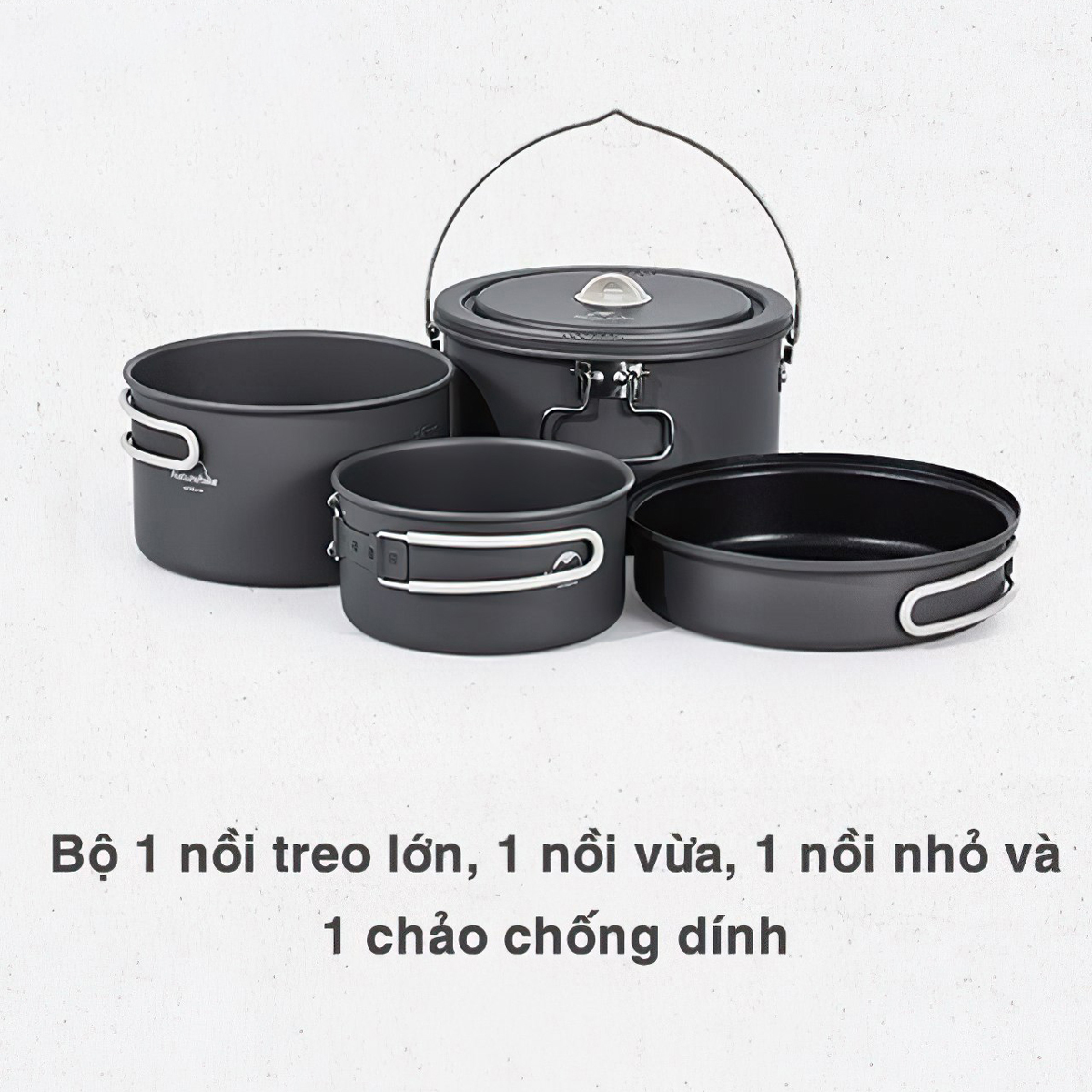 Naturehike Bộ Nồi Nhôm Xếp Gọn Cắm Trại CNH22CJ002