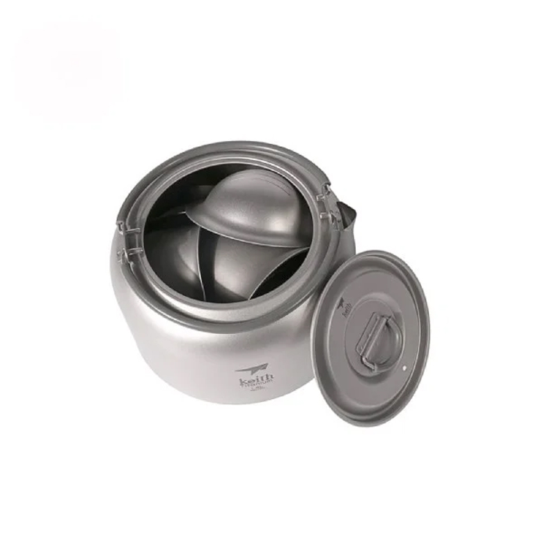 Bộ Pha Trà Dã Ngoại Keith Titanium (10pcs)