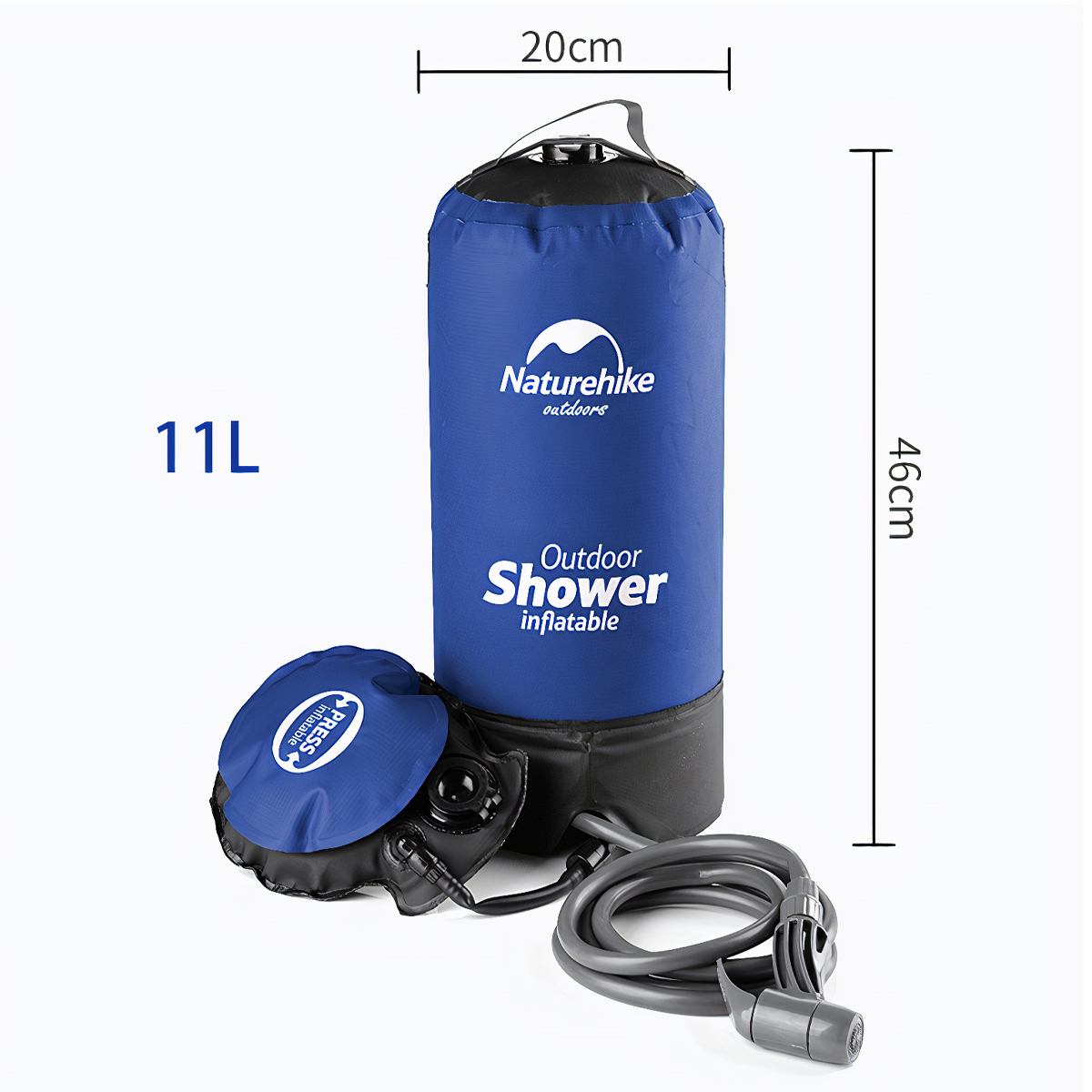 NatureHike NH17L101-D Bộ Vòi Tắm Túi Nước Dã Ngoại