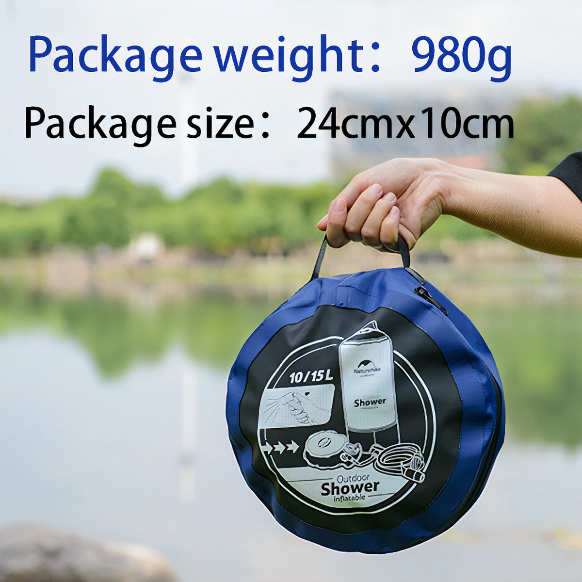 NatureHike NH17L101-D Bộ Vòi Tắm Túi Nước Dã Ngoại