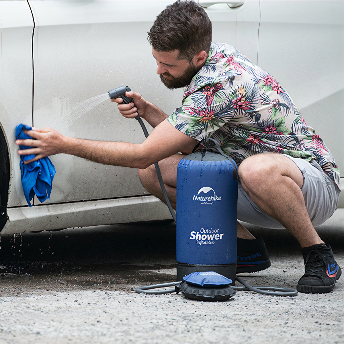 NatureHike NH17L101-D Bộ Vòi Tắm Túi Nước Dã Ngoại