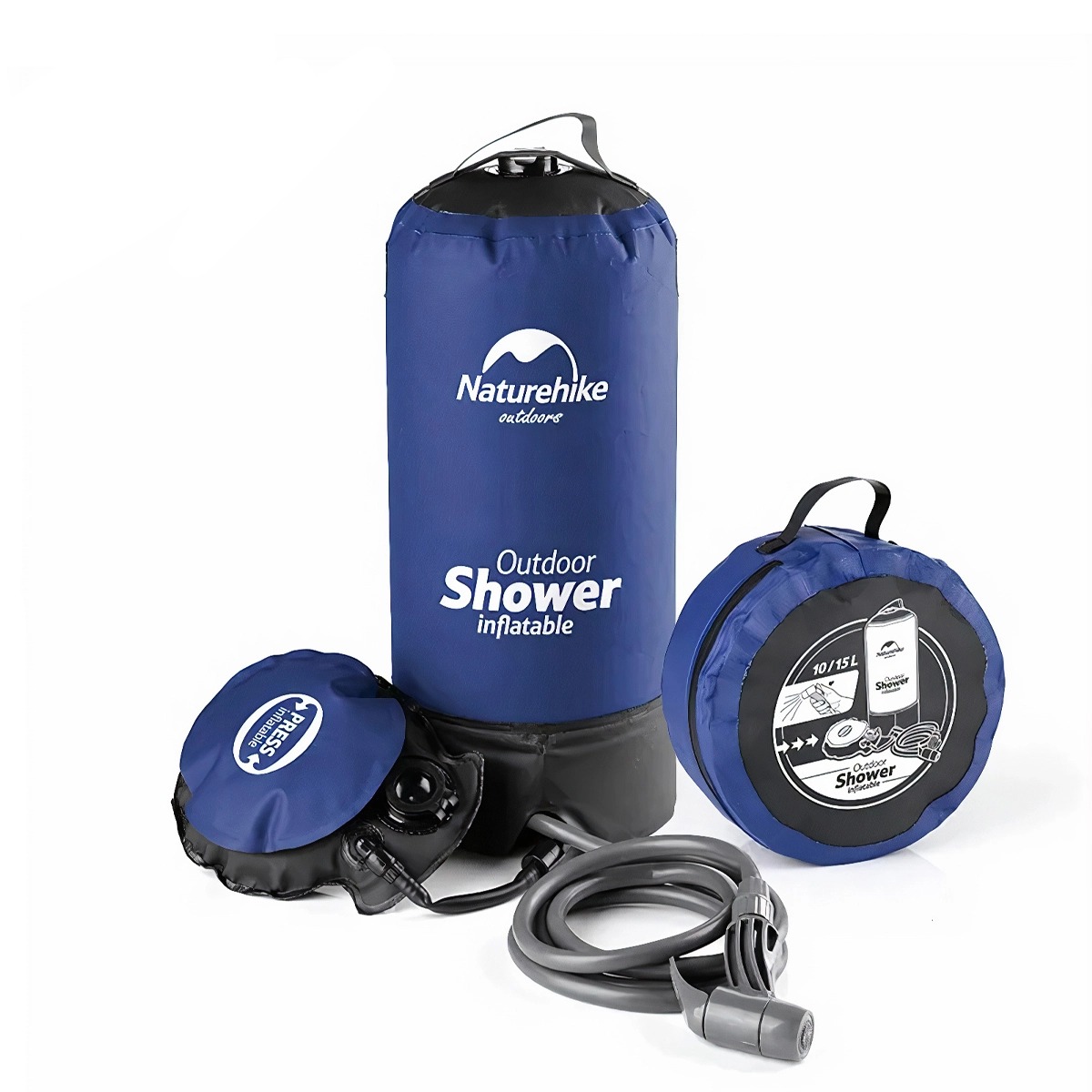 NatureHike NH17L101-D Bộ Vòi Tắm Túi Nước Dã Ngoại