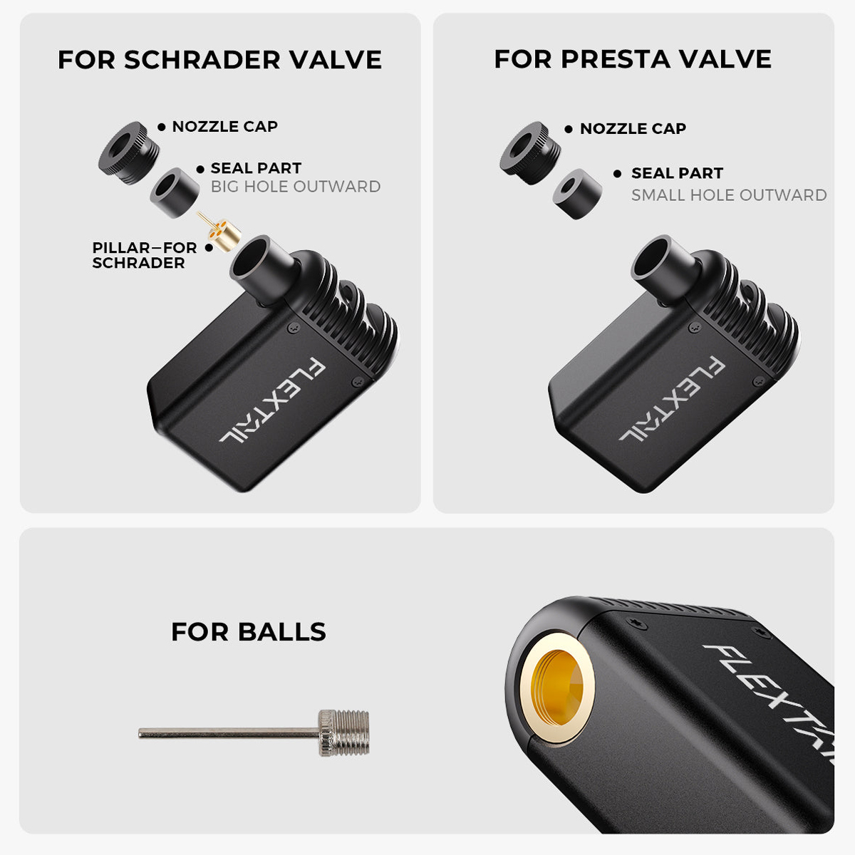 Flextail Tiny Bike Pump 100PSI Bơm Xe Đạp Bằng Điện Di Động