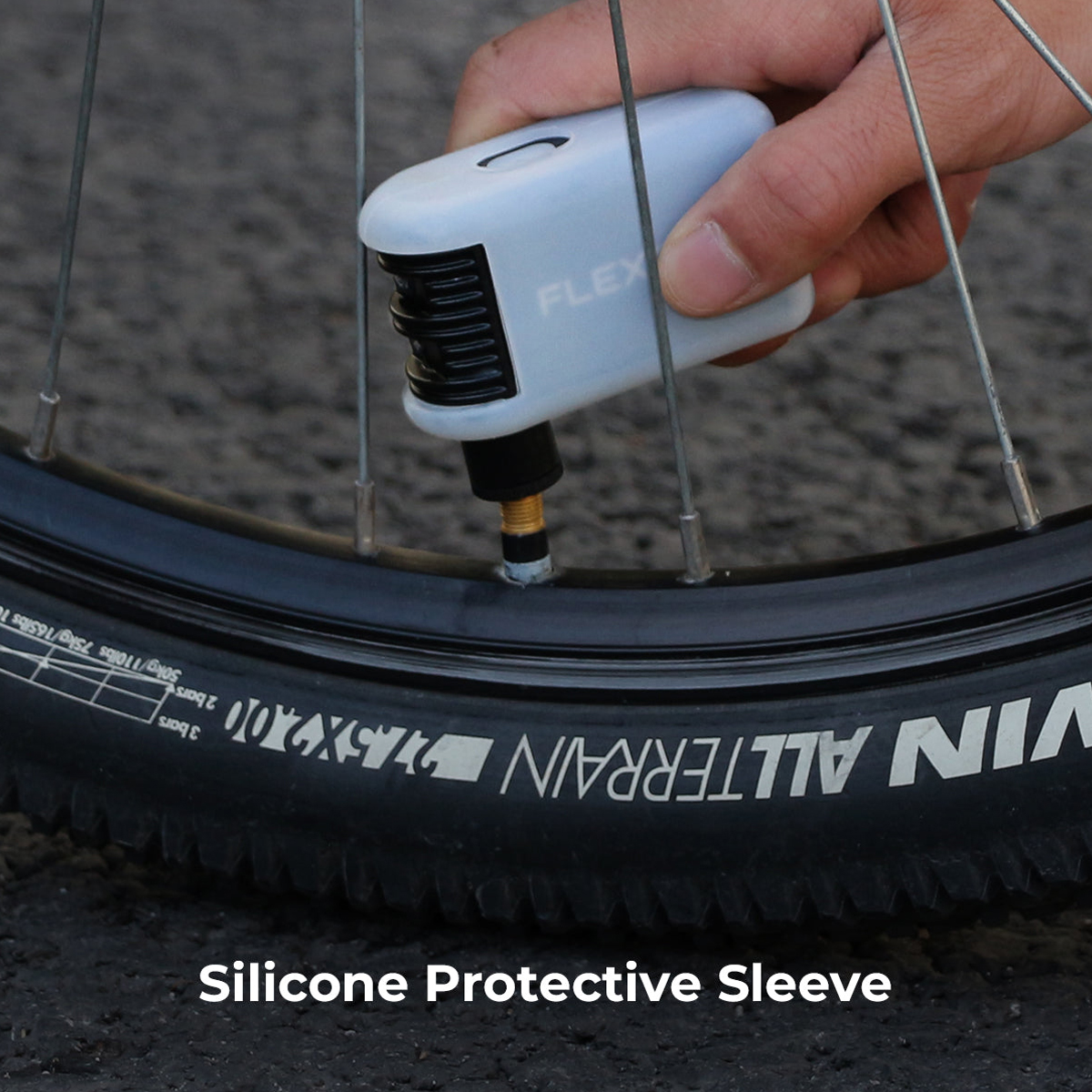 Flextail Tiny Bike Pump 100PSI Bơm Xe Đạp Bằng Điện Di Động