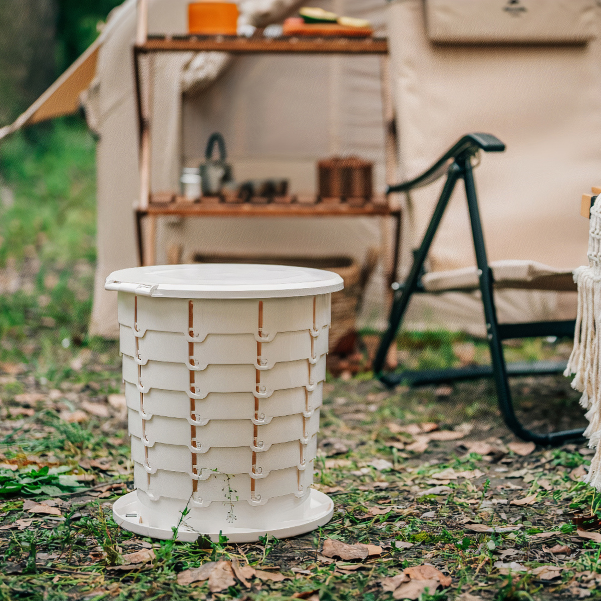 Naturehike NH22SJ00B Bồn Vệ Sinh Kiêm thùng Rác Cắm Trại Dã Ngoại Gấp Gọn Tiện Lợi