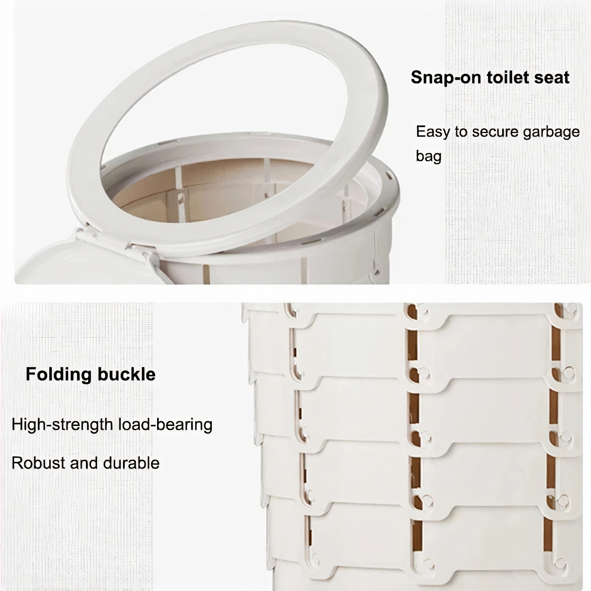 Naturehike NH22SJ00B Bồn Vệ Sinh Kiêm thùng Rác Cắm Trại Dã Ngoại Gấp Gọn Tiện Lợi