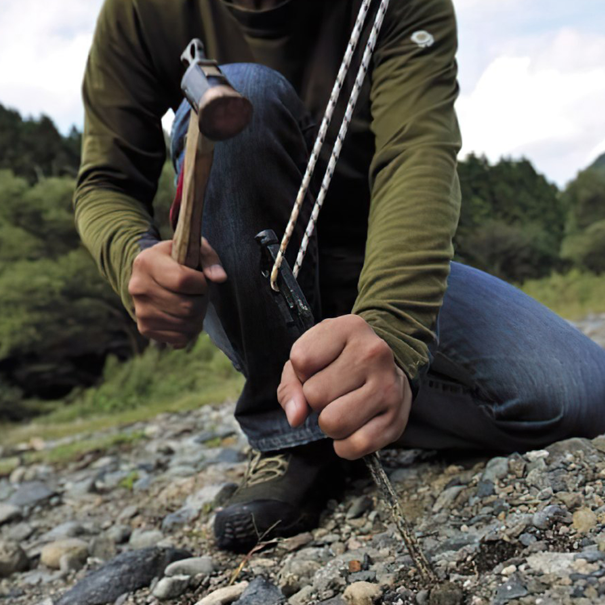 Búa Đa Năng Cắm Trại Du Lịch Snowpeak Copper Head Peg Hammer