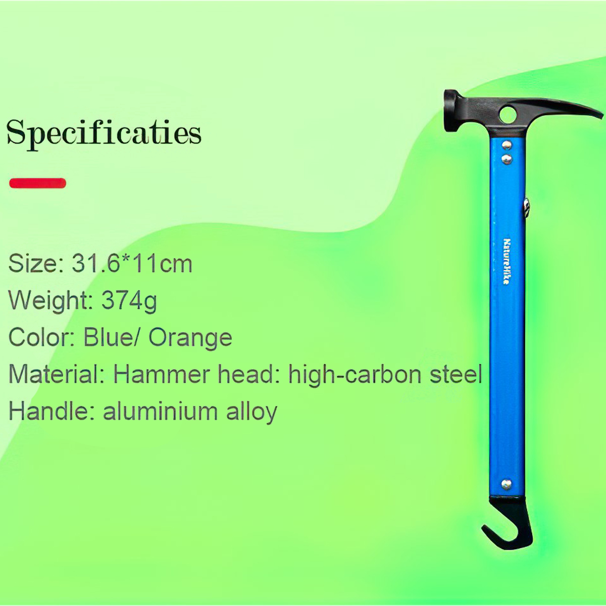 Búa Đa Năng Siêu Nhẹ Cắm Trại Naturehike