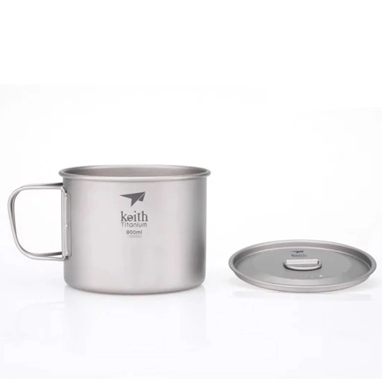 Ca titanium 1 lớp có tay cầm (900ml)