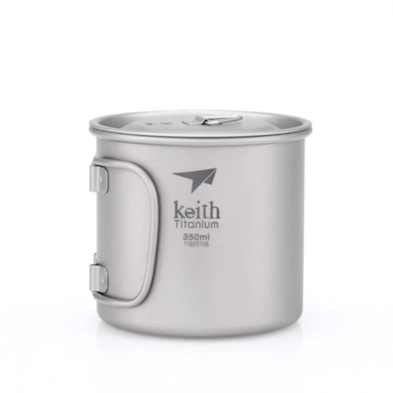 Ca titanium 1 lớp có tay cầm (350ml) – có kèm túi lưới