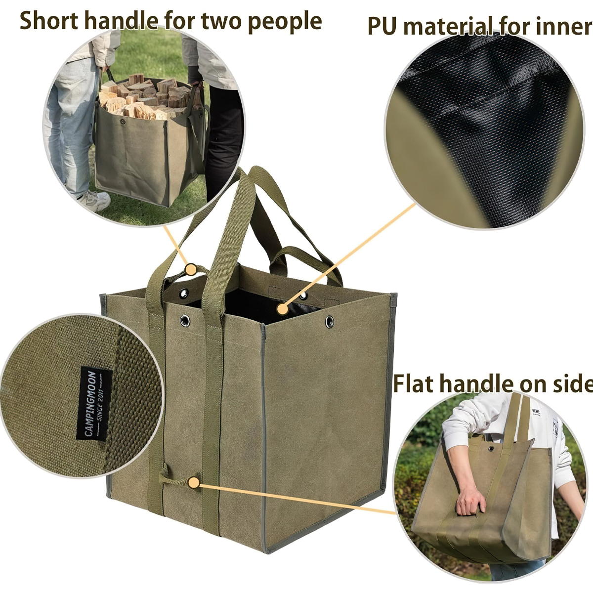 Campingmoon BC-400 Túi Đựng Củi Cắm Trại