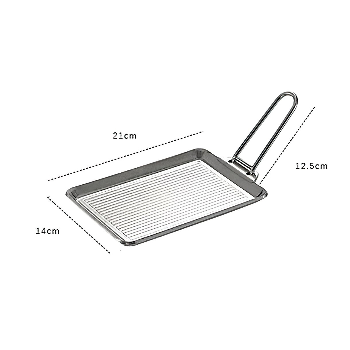 Campingmoon DO-21 Chảo Chiên Bằng Thép Không Gỉ Cắm Trại