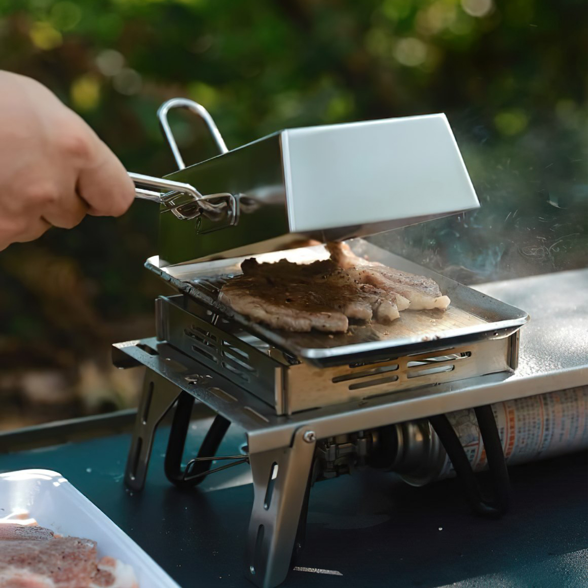 Campingmoon DO-2117 Chảo Chiên Bằng Thép Không Gỉ