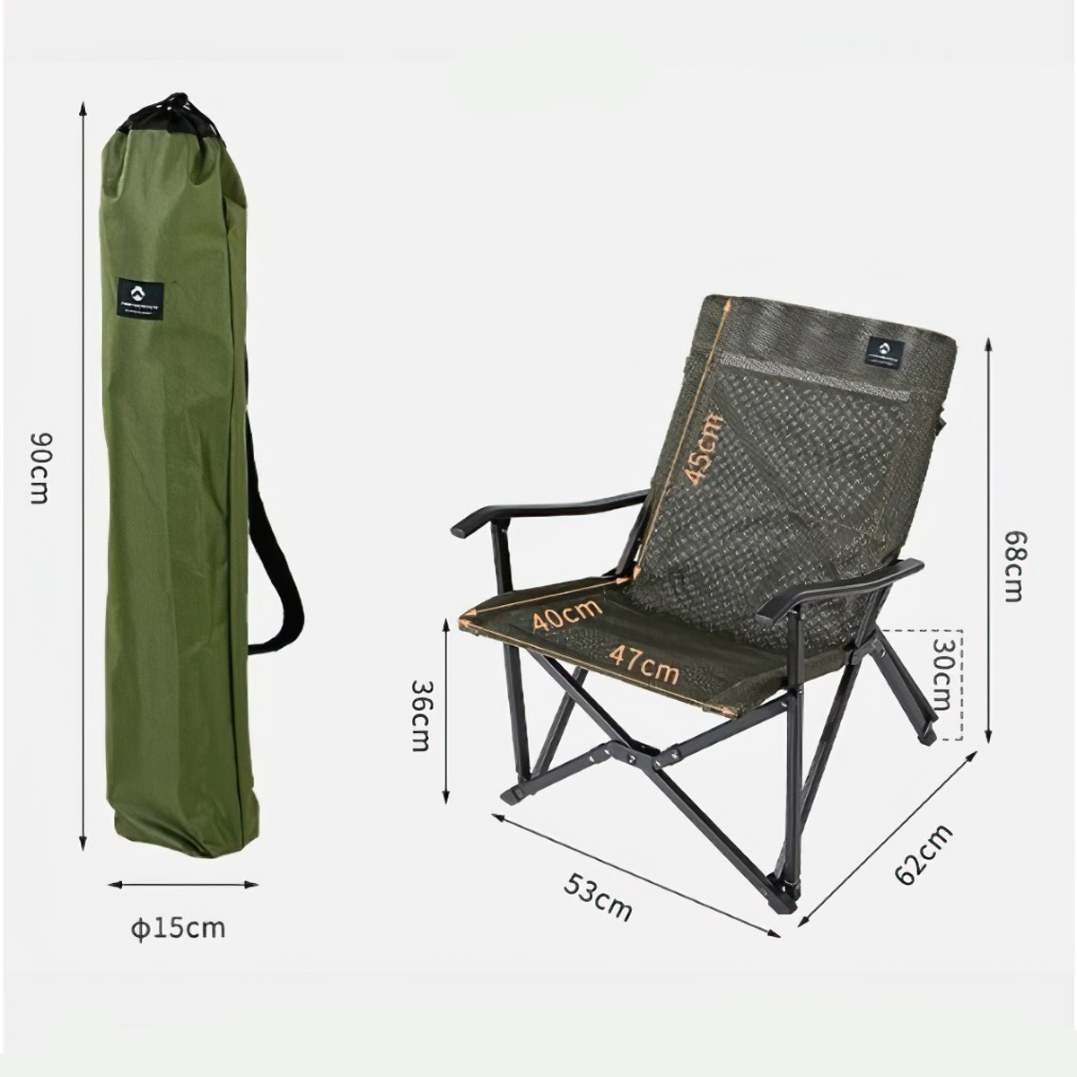 Campingmoon F-1003-W Ghế Lưới Owaga Xếp Gọn