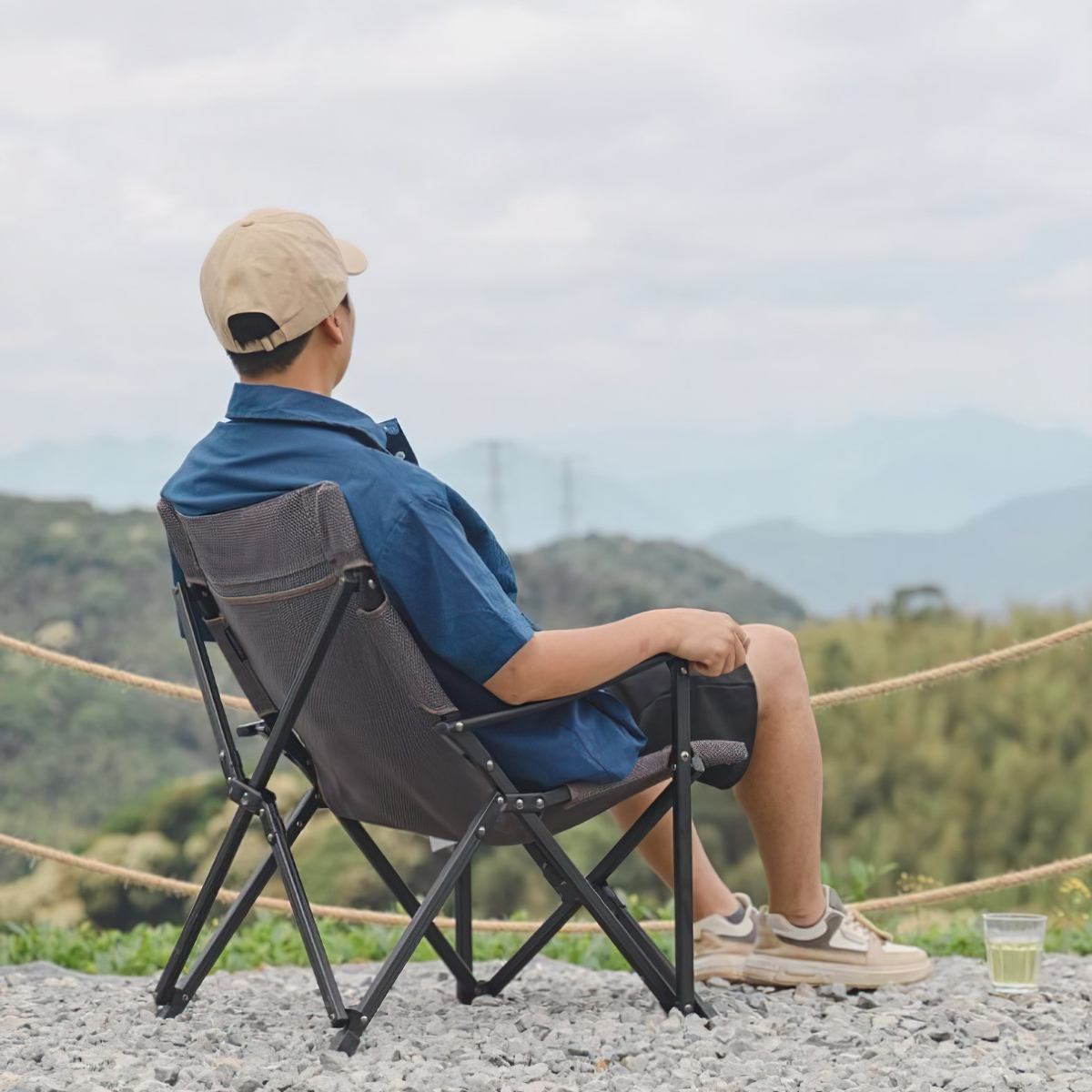 Campingmoon F-1003-W Ghế Lưới Owaga Xếp Gọn