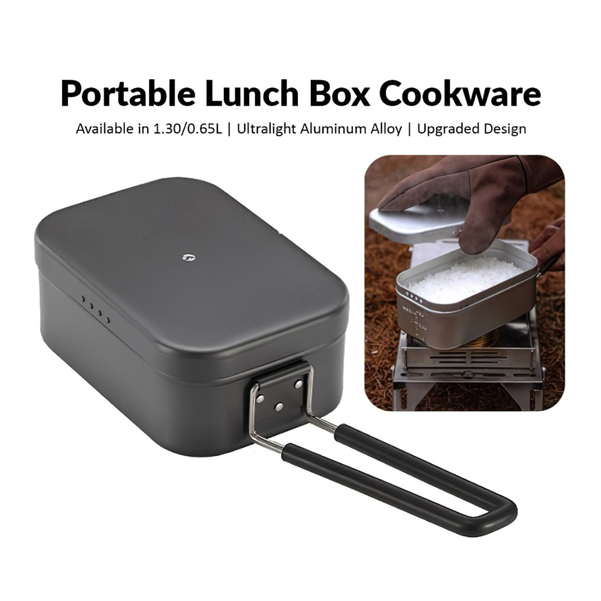 Campingmoon H-1609 / S-1609 Hộp Cơm Trưa Đa Năng Lunch Box Cắm Trại