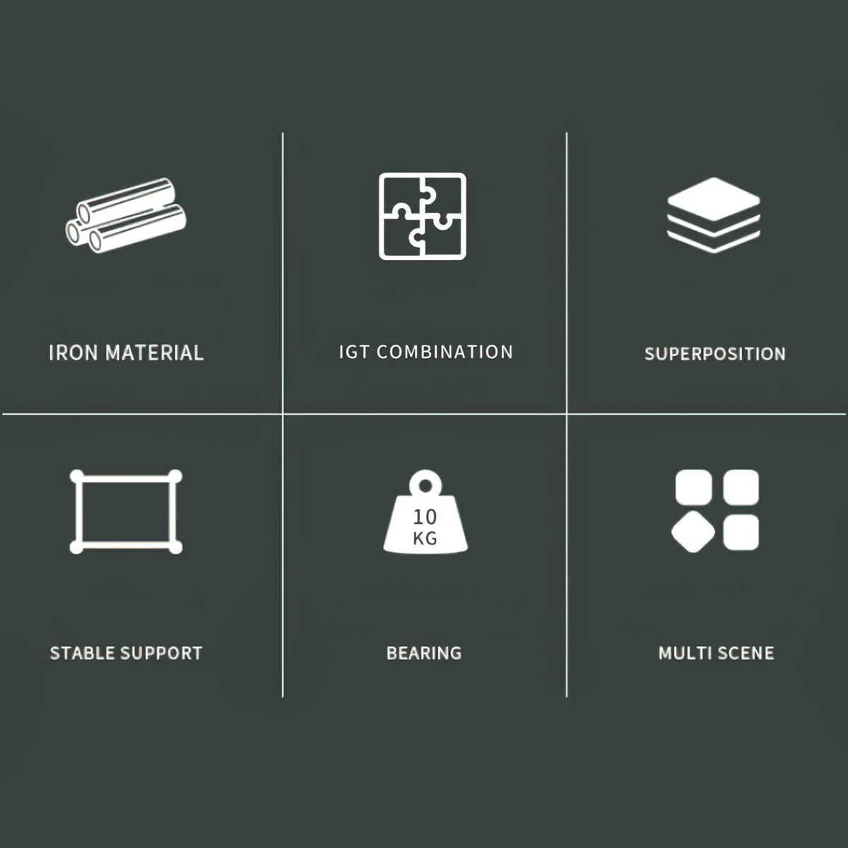 Campingmoon Igt Ck-25F-2P Mặt Bàn Nhôm Cắm Trại