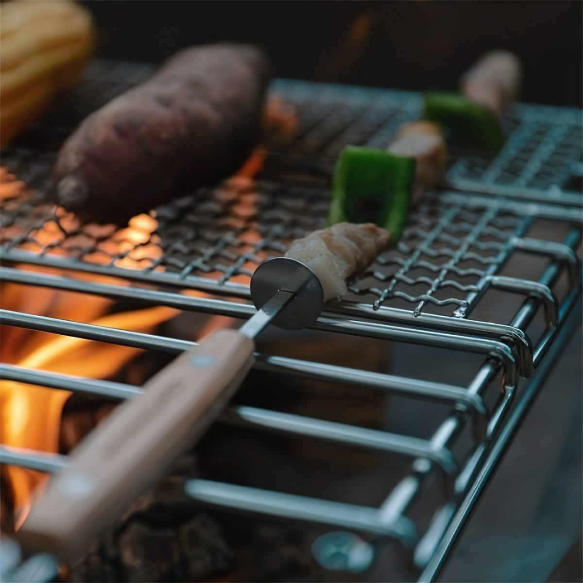 Campingmoon K480 Bộ Xiên Nướng BBQ (Bộ 08 Cái)