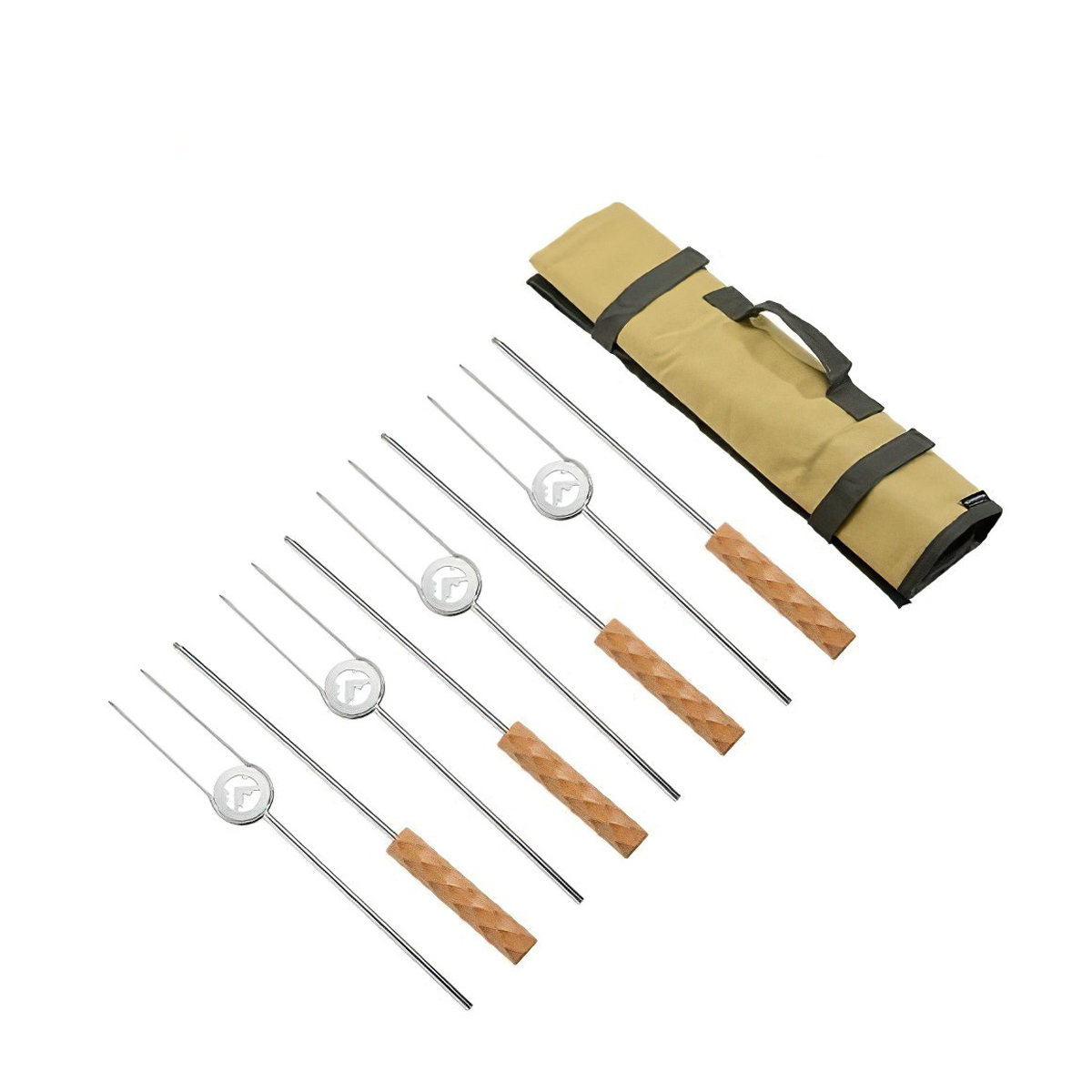 Campingmoon MK-4 Bộ Xiên Nướng BBQ (Bộ 04 Cái)