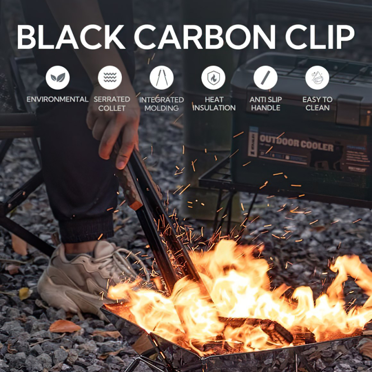 Campingmoon MS-40 / BKMS-41 Kẹp Gắp Đồ Nướng BBQ Alligator Clip Cắm Trại