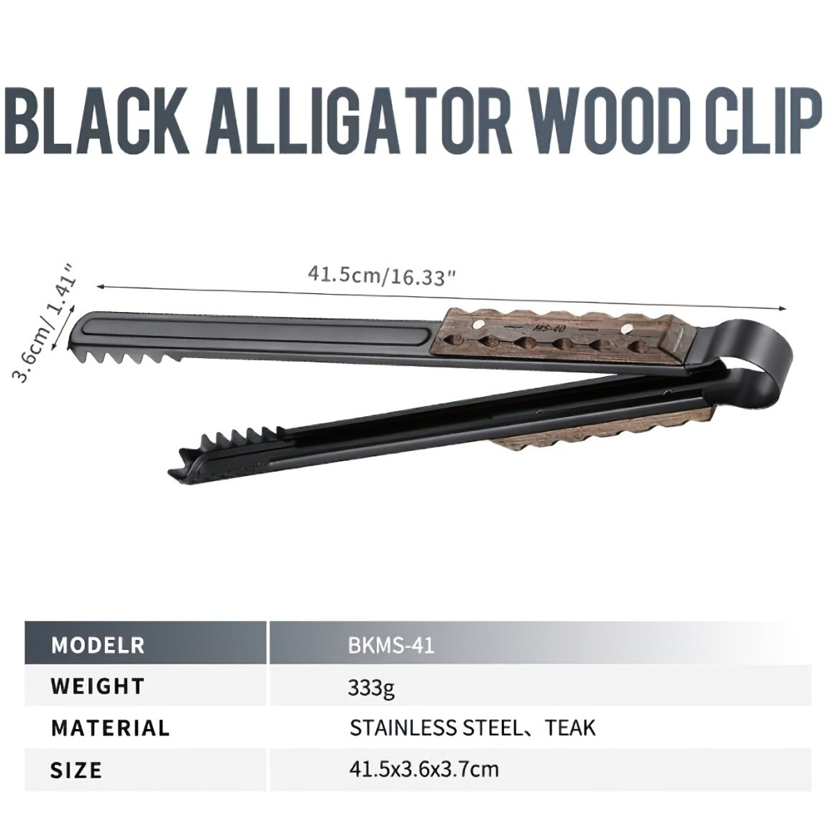 Campingmoon MS-40 / BKMS-41 Kẹp Gắp Đồ Nướng BBQ Alligator Clip Cắm Trại
