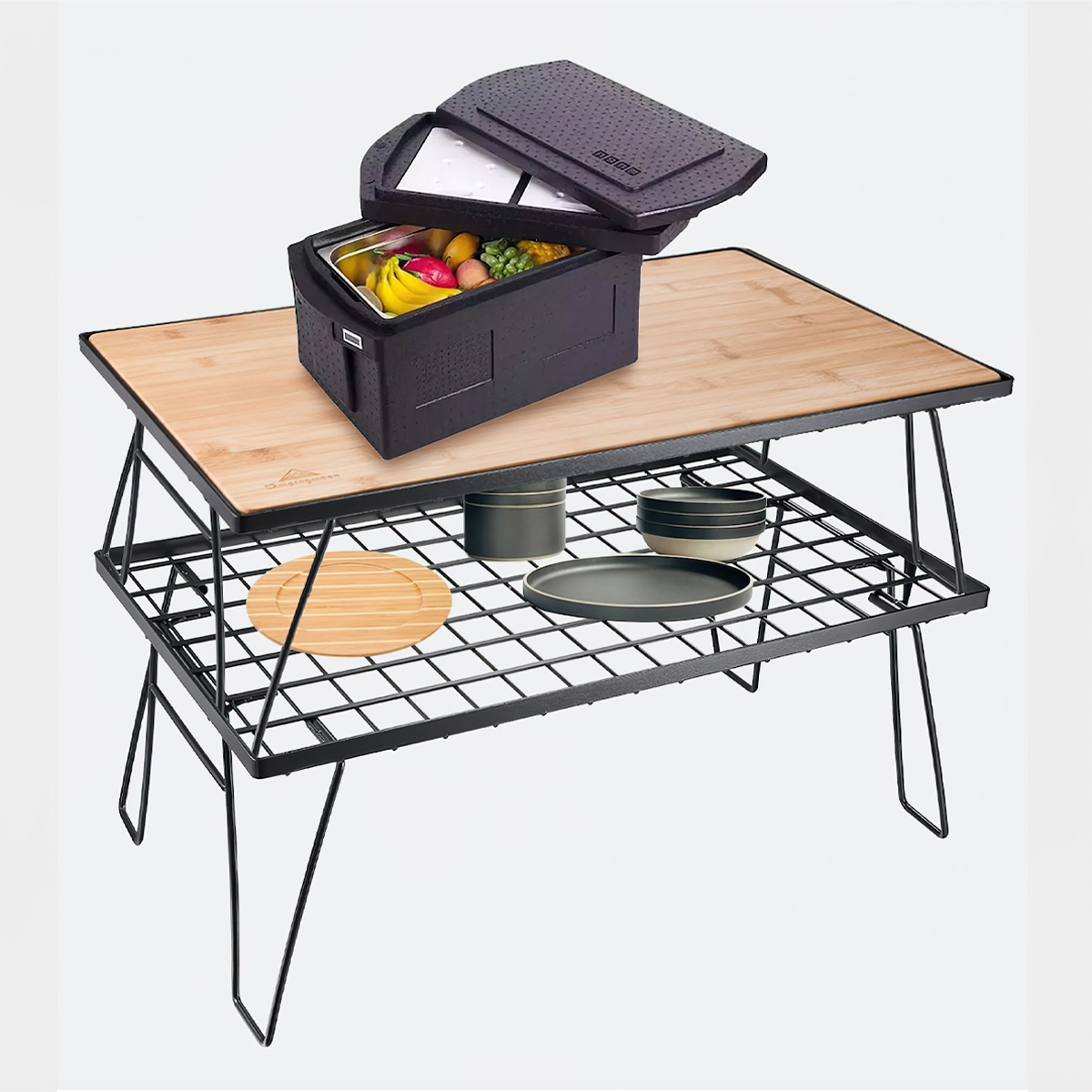 Campingmoon T-2301 Phụ Kiện Mặt Bàn Gỗ Tre