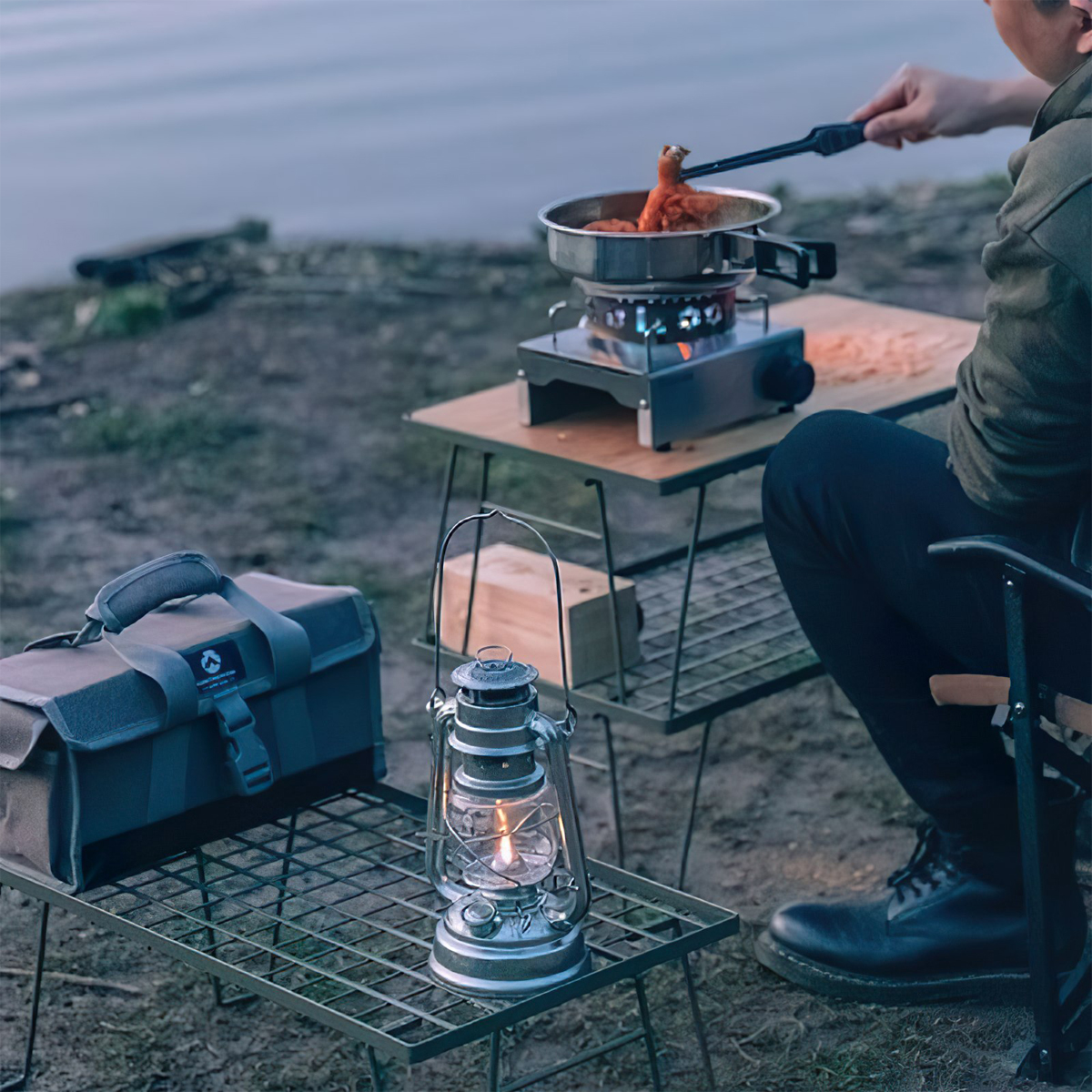 Campingmoon T-230A-2T Kệ Đôi Inox Để Đồ Dã Ngoại