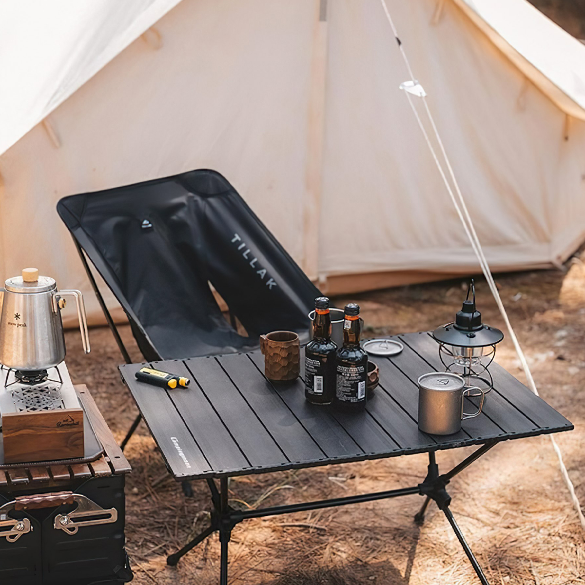 Campingmoon T-520 Bàn Nhôm Gấp Gọn Dã Ngoại