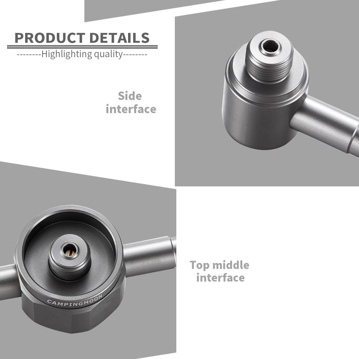 Campingmoon Z33 Phụ Kiện Đầu Chuyển Đổi Bình Gas Mini (Từ 1 ra 3 đầu)