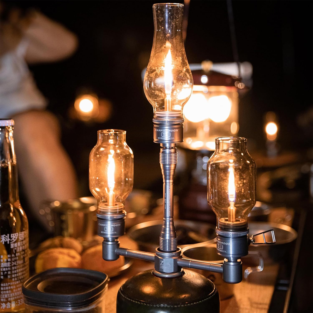 Campingmoon Z33 Phụ Kiện Đầu Chuyển Đổi Bình Gas Mini (Từ 1 ra 3 đầu)