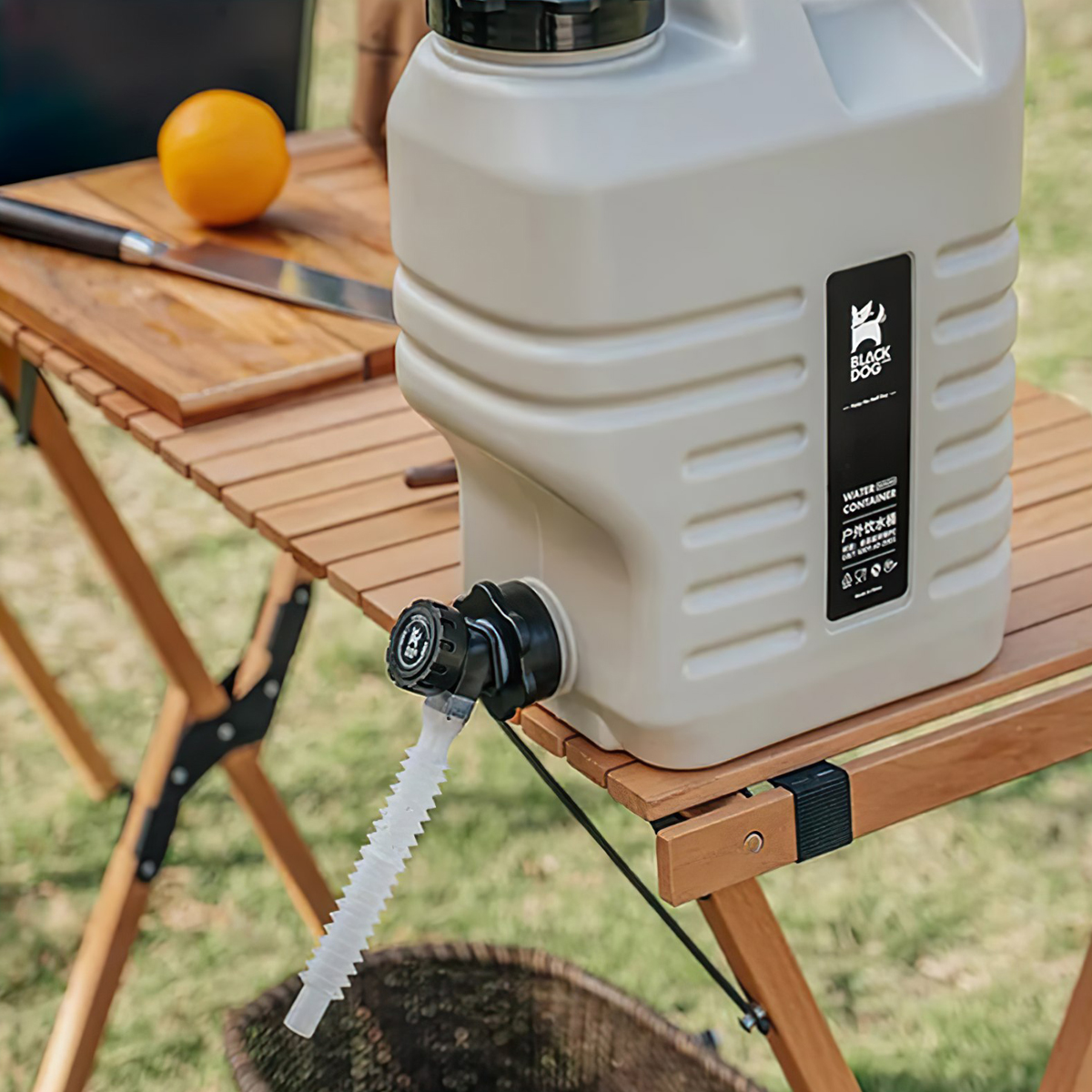 Can Đựng Nước Cắm Traị Du Lịch Có Vòi 12L Blackdog Pe Water Bucket