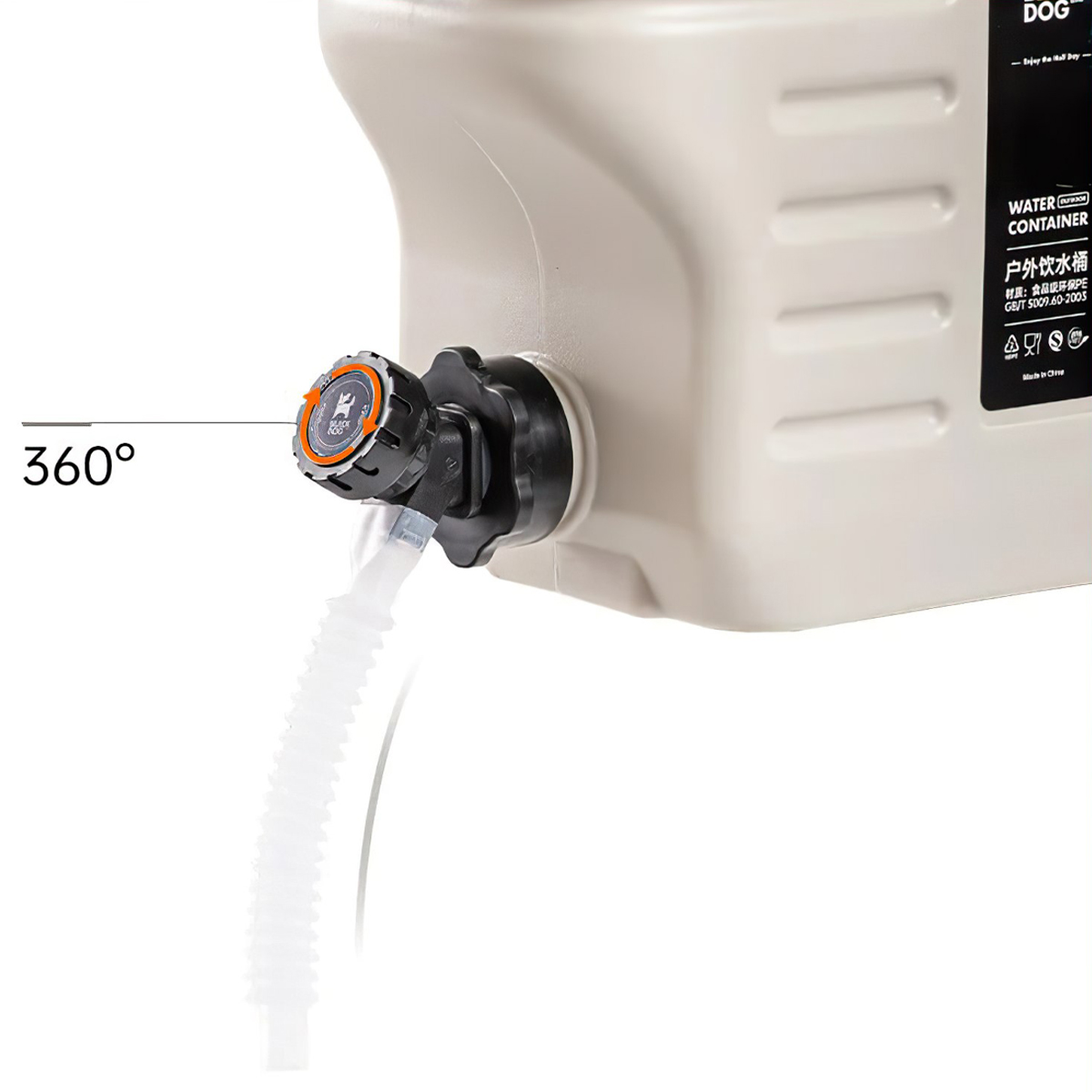 Can Đựng Nước Cắm Traị Du Lịch Có Vòi 12L Blackdog Pe Water Bucket