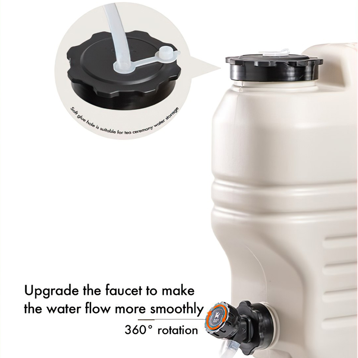 Can Đựng Nước Cắm Traị Du Lịch Có Vòi 12L Blackdog Pe Water Bucket