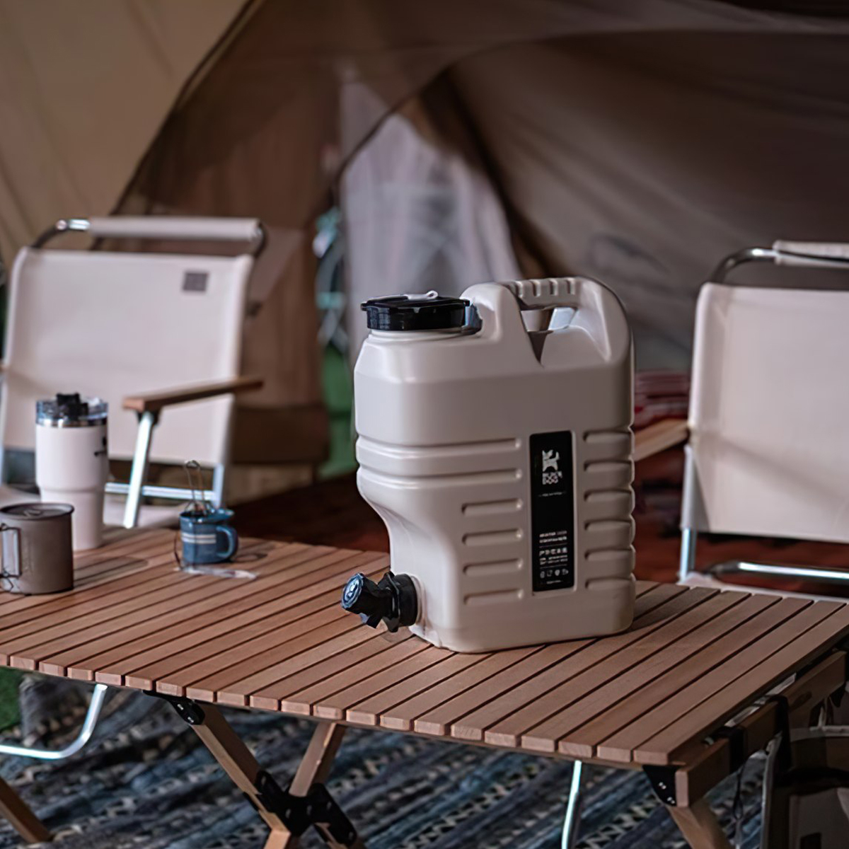 Can Đựng Nước Cắm Traị Du Lịch Có Vòi 12L Blackdog Pe Water Bucket