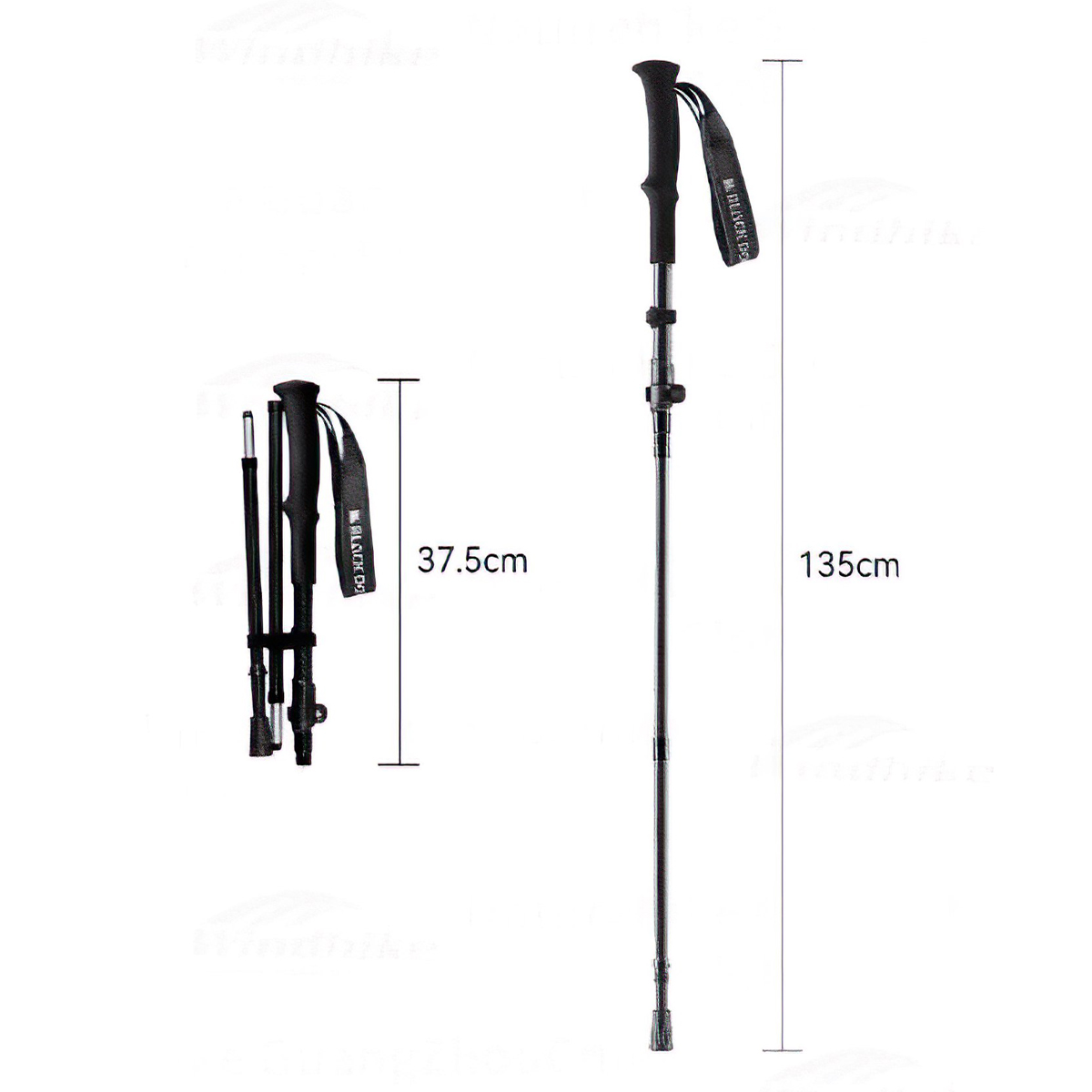 Blackdog Gậy Chạy Trail Leo Núi Carbon CBD2450DS011