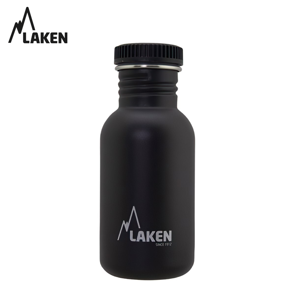 Chai nước thép Laken Basic Steel 0.5L Nắp nhựa