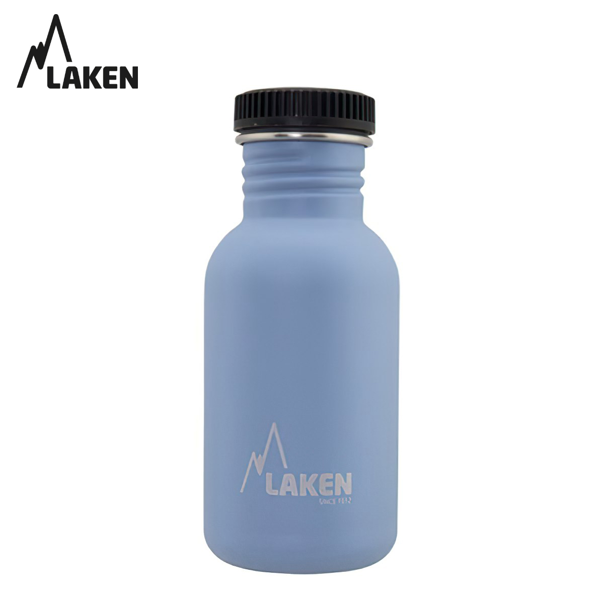 Chai nước thép Laken Basic Steel 0.5L Nắp nhựa