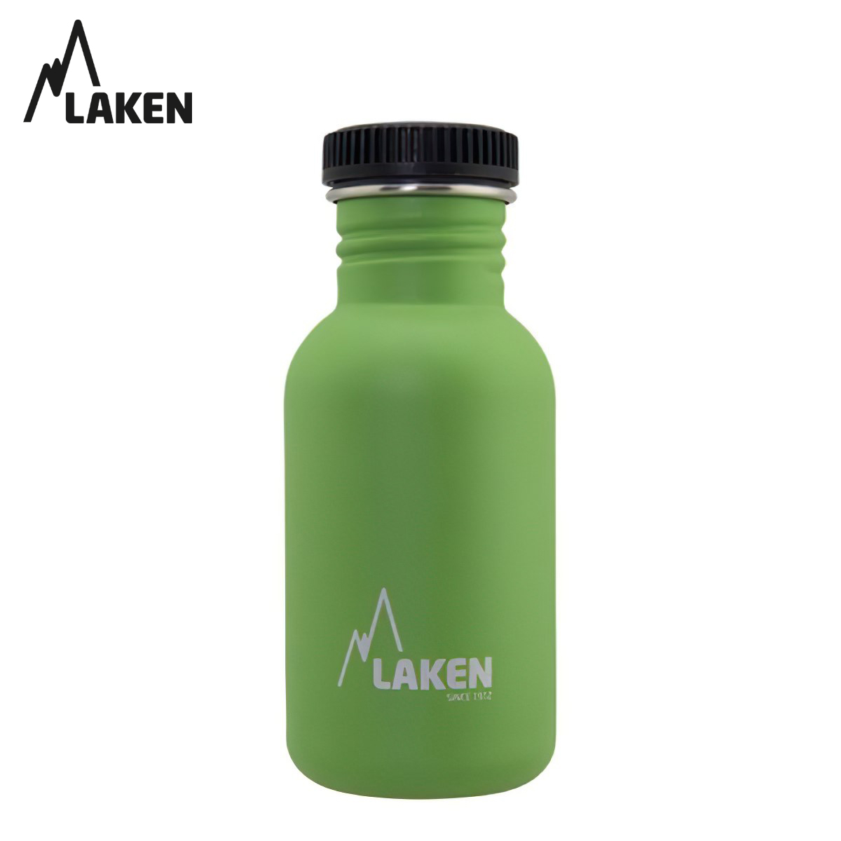 Chai nước thép Laken Basic Steel 0.5L Nắp nhựa