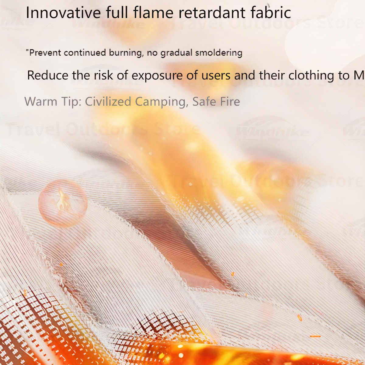 NatureHike CNH22JU017 Chăn chống cháy cắm trại dã ngoại