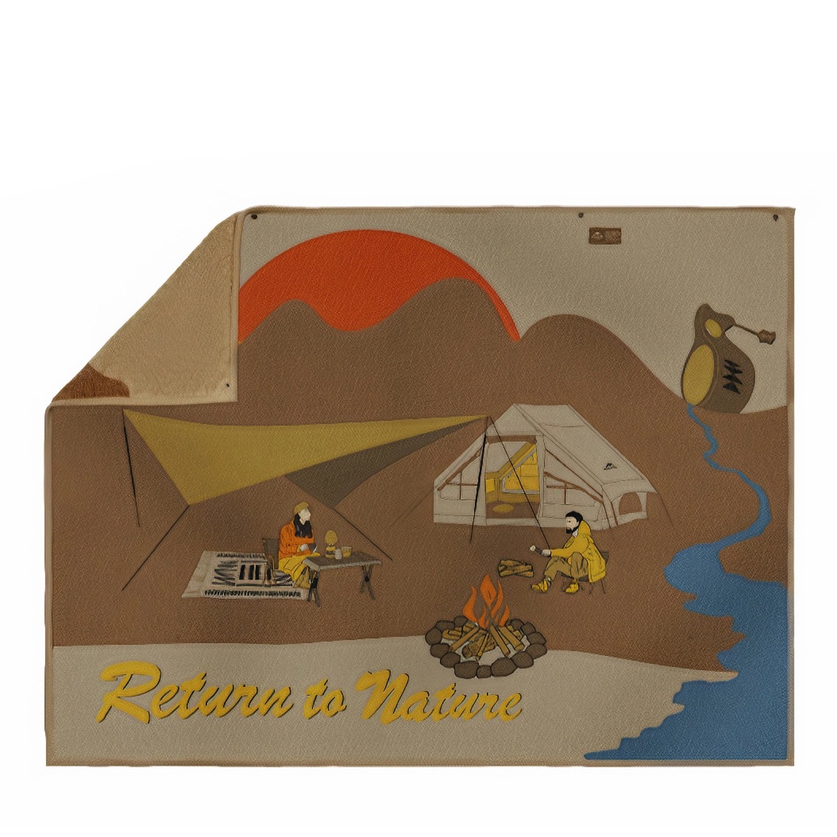 NatureHike CNH22JU017 Chăn chống cháy cắm trại dã ngoại