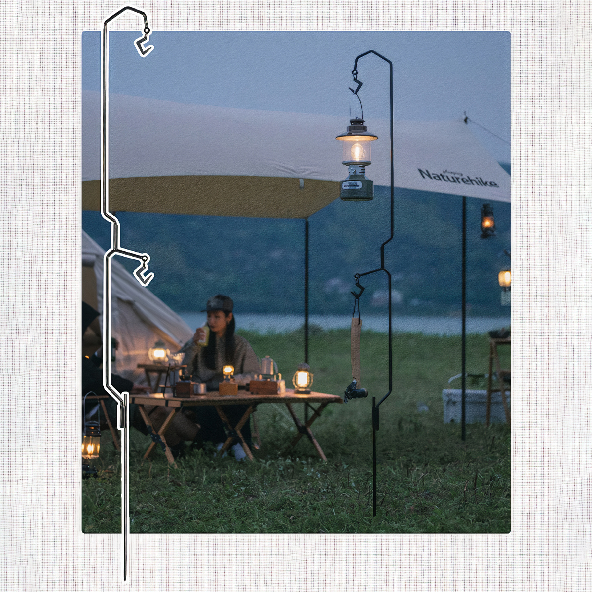 Chân Treo Đèn Đơn Cắm Trại – Du Lịch Naturehike