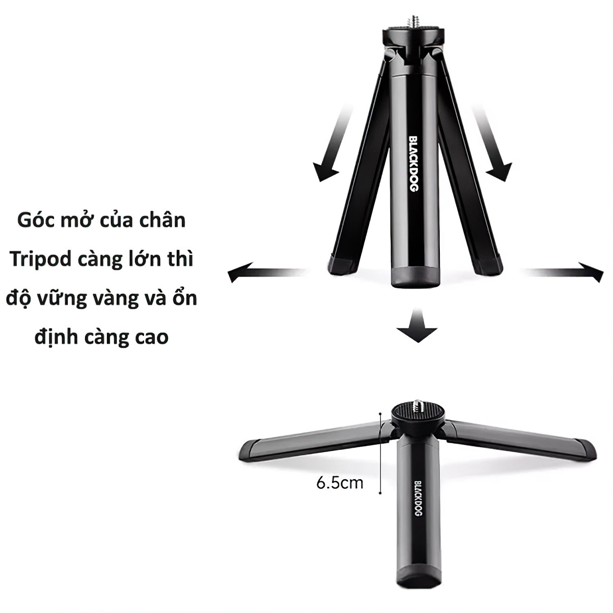 Chân Tripod Đèn Cắm Trại Blackdog Aluminum Alloy Tripod