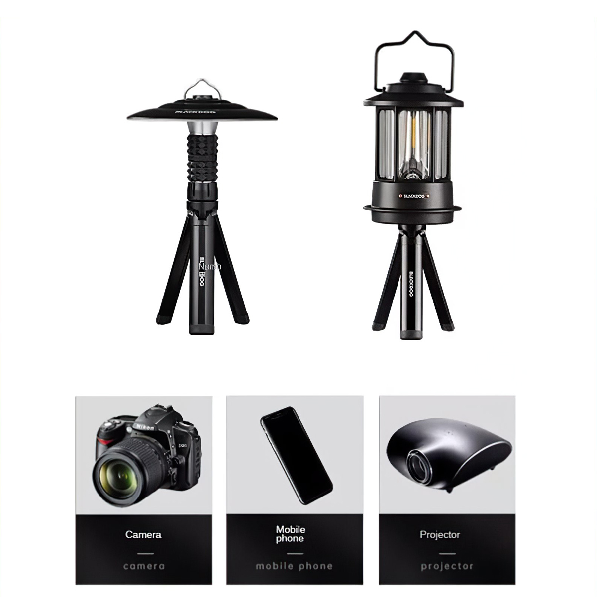 Chân Tripod Đèn Cắm Trại Blackdog Aluminum Alloy Tripod