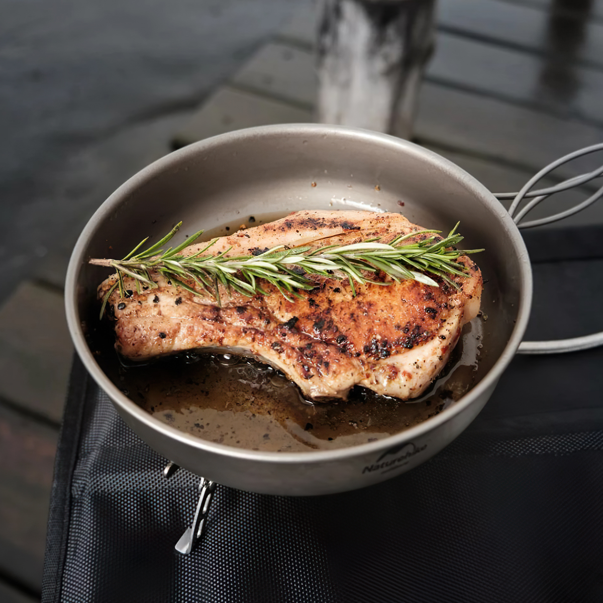 Naturehike Chảo Cắm Trại Titanium 17cm TJP01 NH18T010-A