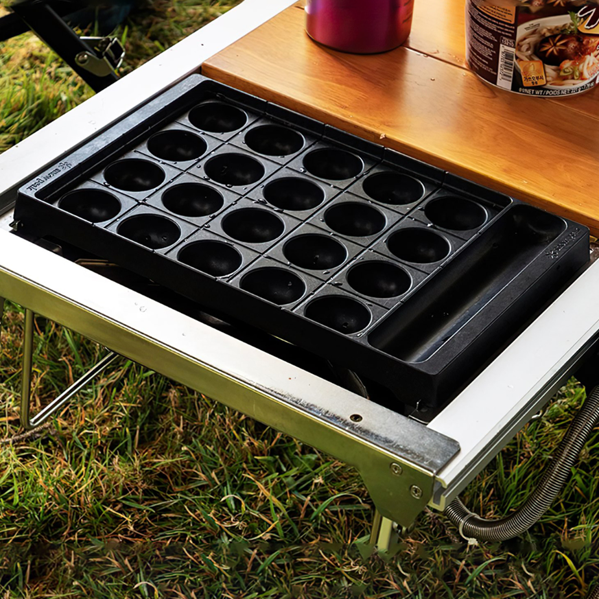 Chảo Làm Bánh Cắm Trại Du Lịch Snowpeak Seppou-En Tako-Yaki Plate