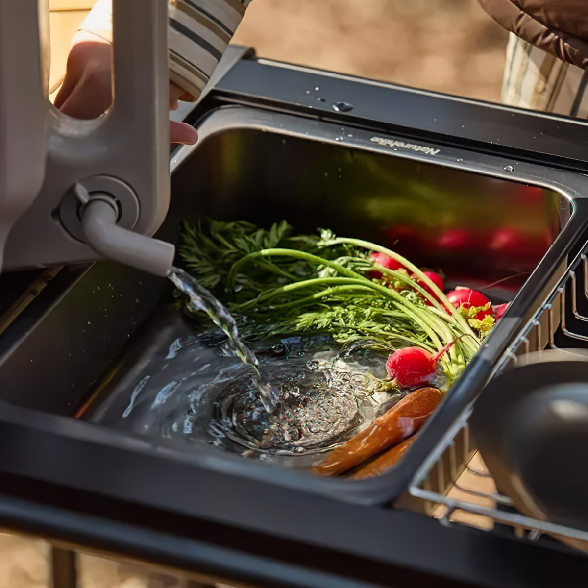 Chậu Rửa Bát Inox Dùng Kết Hợp Bàn IGT Cắm Trại NatureHike CNH22SN016