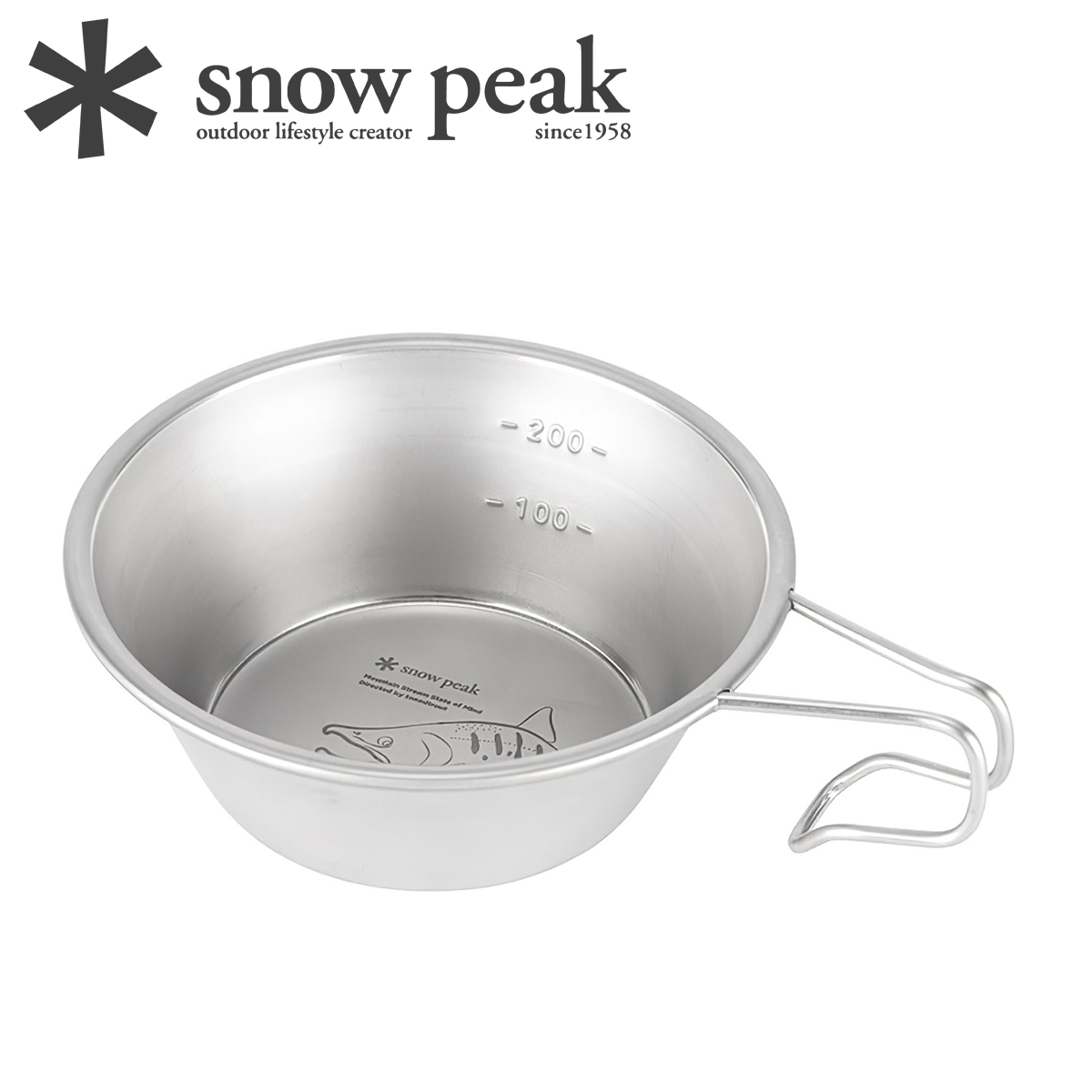 Chén Cắm Trại Du Lịch Snowpeak SP×TONED TROUT Backpackers Cup 2023 EDITION